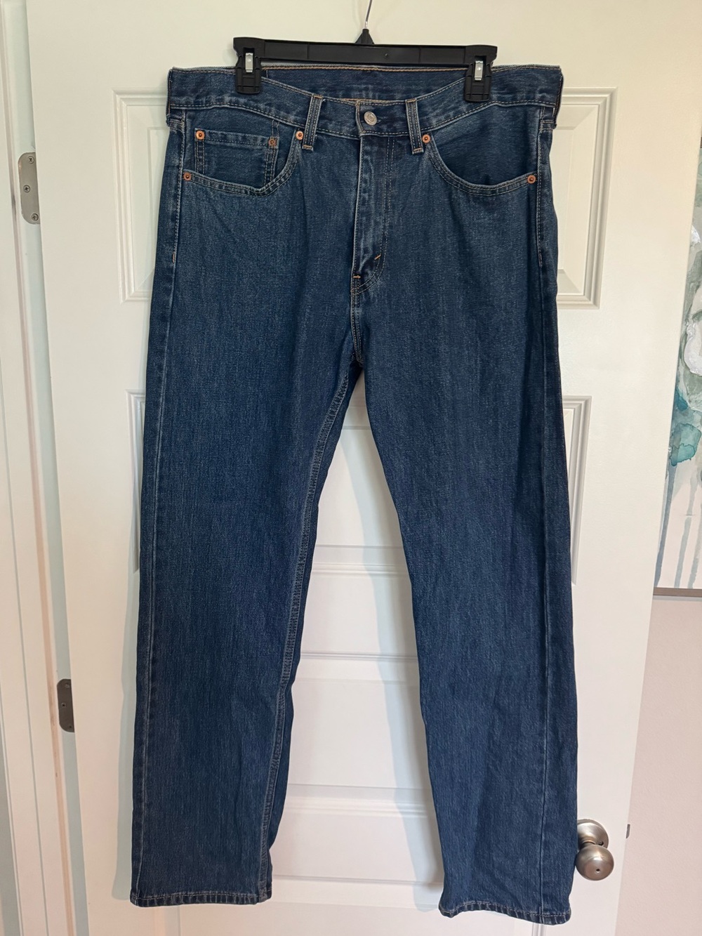 Men's Dark Blue Denim Jeans - Levi’s 505